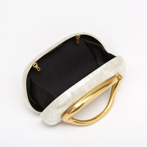 Acrylic Evening Bag Clutch Purses for Women, Elegant Pearl & Marble Trendy Ladies Shoulder Crossbody Handbag with Chain for Wedding Party Prom in Saudi Arabia