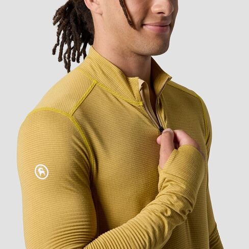 Backcountry، Pines Microgrid Ultra-Lt Baselayer 1/4-Zip Top - للرجال in Kuwait