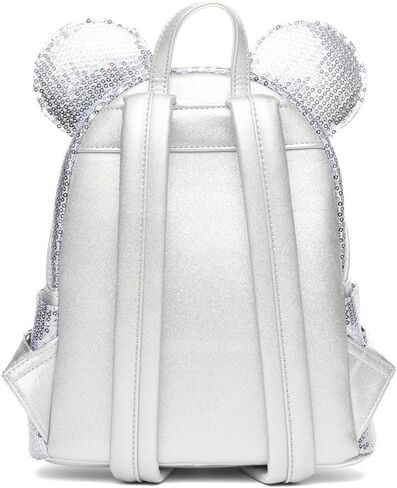 حقيبة ظهر نسائية من Loungefly Disney Minnie Mouse Platinum Sequin in Kuwait