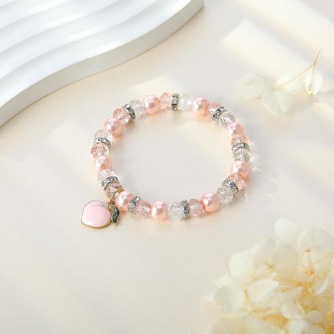 Inspirational Gifts for Women:Good Luck Healing Natural Stone Strawberry Pendant Bracelets - Get Well Soon Gifts for Women Friends Sister Daughter - Life is Tough But So are You,Birthday,Retirement,Graduation,Christmas,Mothers Day Gifts for Women in Saudi Arabia