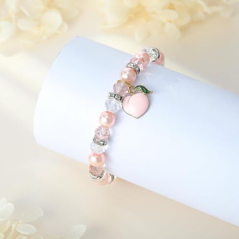 Inspirational Gifts for Women:Good Luck Healing Natural Stone Strawberry Pendant Bracelets - Get Well Soon Gifts for Women Friends Sister Daughter - Life is Tough But So are You,Birthday,Retirement,Graduation,Christmas,Mothers Day Gifts for Women in Saudi Arabia