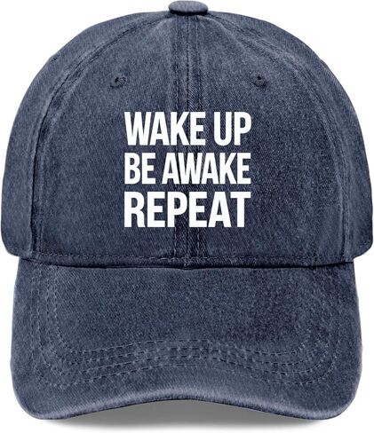 Wake-Up Be Awesome Repeat Baseball Hats Cool Cap for Women in Saudi Arabia