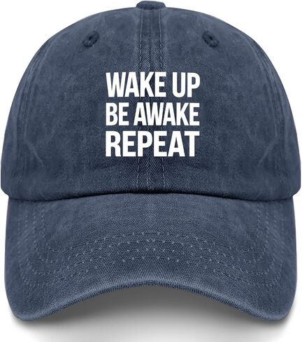 Wake-Up Be Awesome Repeat Baseball Hats Cool Cap for Women in Saudi Arabia