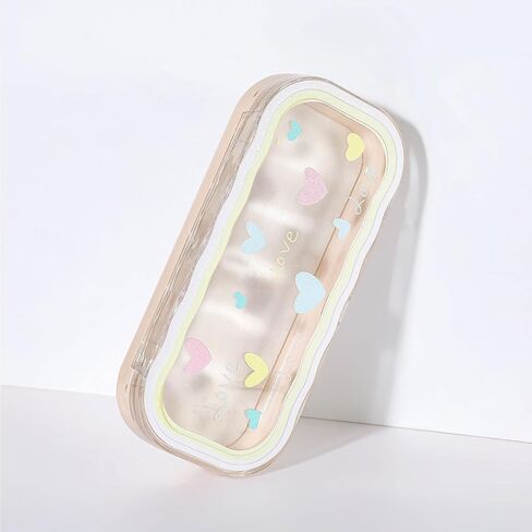Glasses Case Hard Shell, Clear Eyeglass Case, Cute Coquette Holder for Sunglasses and Reading Glasses in Saudi Arabia