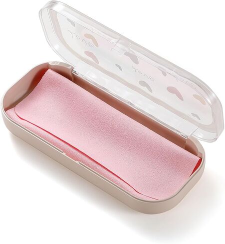 Glasses Case Hard Shell, Clear Eyeglass Case, Cute Coquette Holder for Sunglasses and Reading Glasses in Saudi Arabia