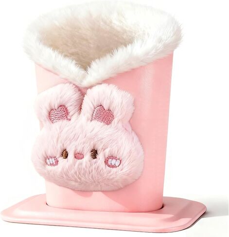Plush Fluffy Lined Anti-scratch Eyeglasses Holder Protective Glasses Stand Case with Flower Design in Saudi Arabia