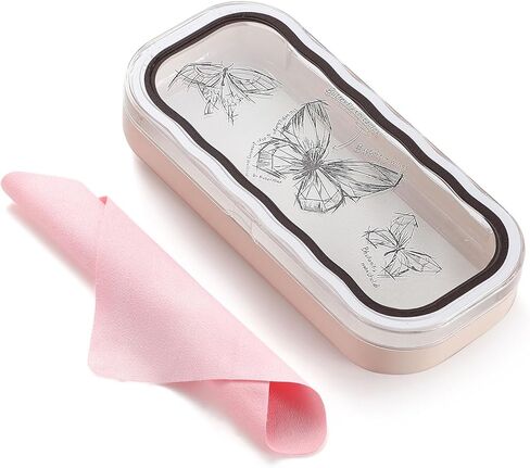 Glasses Case Hard Shell, Clear Eyeglass Case, Cute Coquette Holder for Sunglasses and Reading Glasses in Saudi Arabia