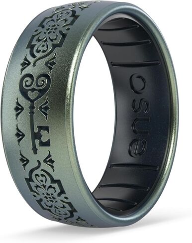 حلقات Enso Rings المحفورة من السيليكون الكلاسيكي - مجموعة حب لا نهاية لها - تصميم مريح ومرن in Saudi Arabia