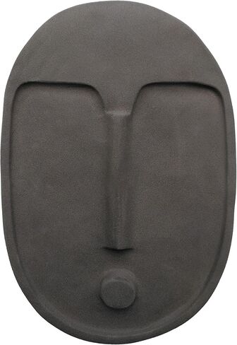 5mm Paper Decorative Ceramic Wall Mask, Matte Terracotta Glaze, 11 x 7.5 inches, Wall Decor for Living Room, Bedroom, Entryway or Office in Saudi Arabia