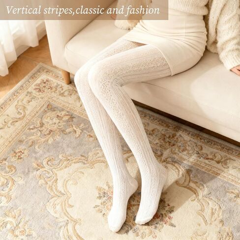 3 Pairs White Lace Tights for Women Heart Stockings Vertical Strips Pantyhose Fishnet Hollow Out Knitted Tights in Saudi Arabia