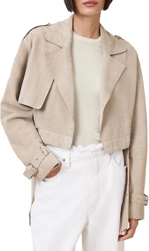 AllSaints womens Ophelia Suede Jacket in Saudi Arabia
