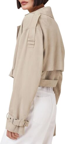 AllSaints womens Ophelia Suede Jacket in Saudi Arabia