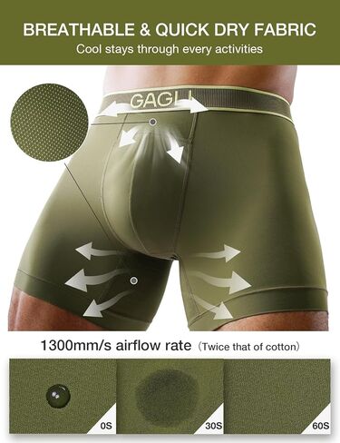 Men's Underwear Breathable Boxer Briefs Athletic Moisture Wicking Comfortable Underwear ComfortFlexible Waistband in Saudi Arabia