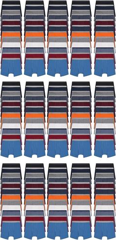BILLIONHATS 180 Pack of Mens Boxer Briefs Wholesale, Colorful Cotton Mens Underwear in Bulk, Donating For Homeless Shelters in Saudi Arabia