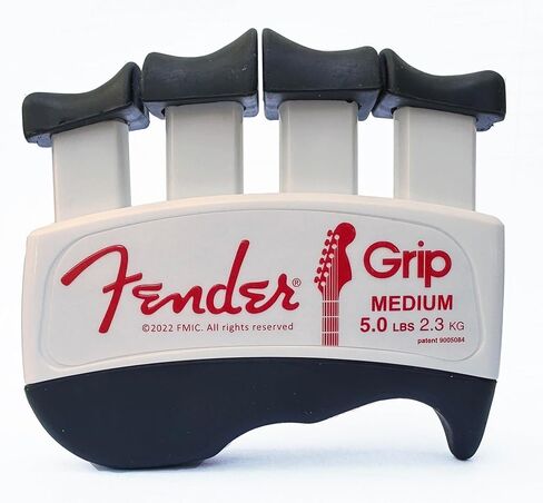 جهاز تمرين اليد والأصابع من Fender GRIP (صلب - 7 رطل / 3.2 كجم) - أفضل مقوي مريح للأصابع لتحسين العزف على جميع الآلات الوترية (الجيتار، والباس، والكمان، وما إلى ذلك) in Kuwait