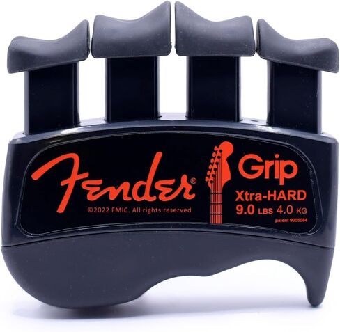 جهاز تمرين اليد والأصابع من Fender GRIP (صلب - 7 رطل / 3.2 كجم) - أفضل مقوي مريح للأصابع لتحسين العزف على جميع الآلات الوترية (الجيتار، والباس، والكمان، وما إلى ذلك) in Kuwait