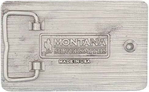 Montana Silversmiths 2nd Amendment Series Attitude Western Belt Buckle (America Eagle Bear Arms - Antique Silver) in Saudi Arabia