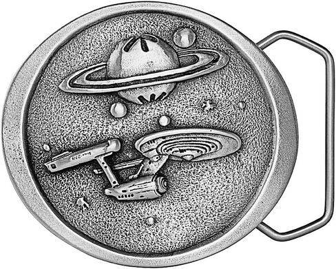 Indiana Metal Craft Spaceship Belt Buckle with Belt - Made in USA in Saudi Arabia