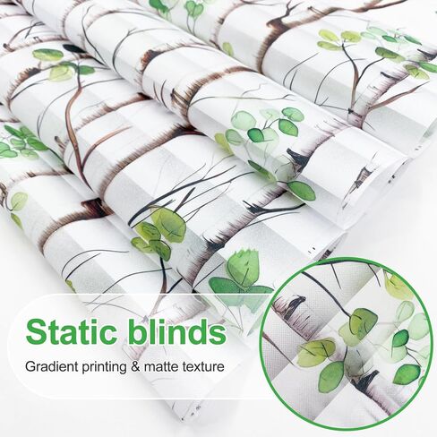 Louver Blind Privacy Window Film Glass Film Static Cling Glass Film No Glue Anti-UV Window Sticker for Bathroom Bedroom Living Room (Frosted, 23.6 X 78.7 in) in Saudi Arabia