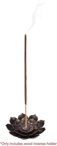 2pcs Incense Burner Kit, Brass Lotus Stick Incense Holder Multiple Incense Holes Detachable Ash Catcher for Yoga, Meditation, Copper in Saudi Arabia
