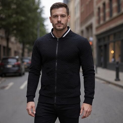 Wind Jacket for Men Casual Lightweight Windbreaker Spring Fall Zip Up Coat with Pocket in Saudi Arabia