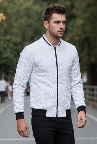 Wind Jacket for Men Casual Lightweight Windbreaker Spring Fall Zip Up Coat with Pocket in Saudi Arabia