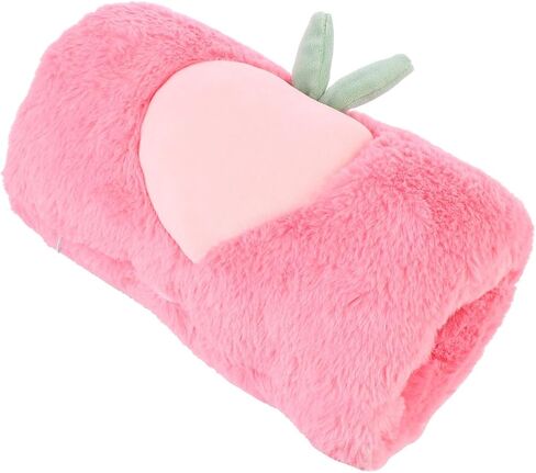 Kisangel Plush Hand Muffs, Peach Pattern Hand Warmer Pouch, Winter Arm Warmer Muffs for Women Girls Fashion Party Festival in Saudi Arabia