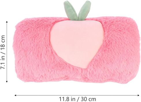 Kisangel Plush Hand Muffs, Peach Pattern Hand Warmer Pouch, Winter Arm Warmer Muffs for Women Girls Fashion Party Festival in Saudi Arabia
