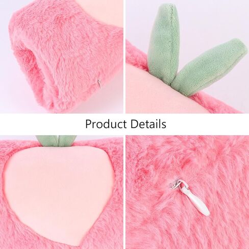 Kisangel Plush Hand Muffs, Peach Pattern Hand Warmer Pouch, Winter Arm Warmer Muffs for Women Girls Fashion Party Festival in Saudi Arabia