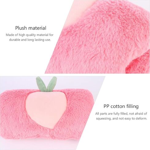 Kisangel Plush Hand Muffs, Peach Pattern Hand Warmer Pouch, Winter Arm Warmer Muffs for Women Girls Fashion Party Festival in Saudi Arabia