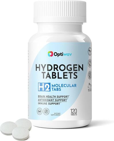 Hydrogen Tablets for Drinking Water - H2 Molecular Tabs with Magnesium for Instant Hydrogenated Drink Healthy Aging Immunity Antioxidant Cognitive & Brain Health Support - Non-GMO Gluten-Free in Saudi Arabia
