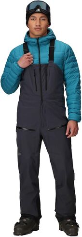 مريلة Cloudchaser للرجال من Outdoor Research سعة 3 لتر | بنطال مقاوم للماء وغير معزول للتزلج على الجليد مع غلاف مطاطي متين، أسود، M-Reg in Saudi Arabia