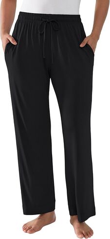 Joyaria Bamboo Viscose Pajamas Pants Women Cooling Loose Wide Leg Lounge Bottoms Lightweight Soft Sweatpants with Pockets in Saudi Arabia