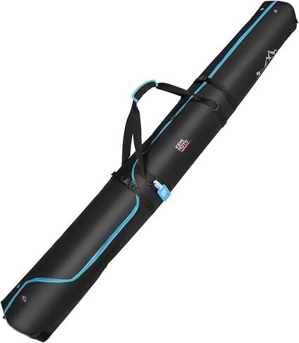 KEMIMOTO Ski Bag, 360° Fully Padded Ski Bag, Fit Skis Up to 78.74 inches (200cm), Water-resistant and Durable Perfect for Road Trips and Air Travel Transport in Saudi Arabia
