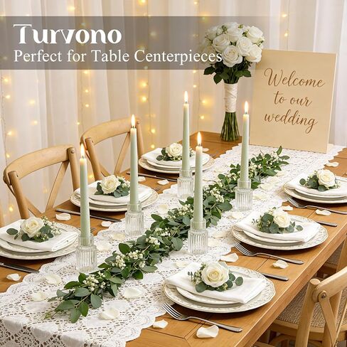 Clear Glass Taper Candle Holders Set of 12, Small Tapered Candlestick Holders in Bulk, Modern Short Candle Sticks for Dining Table Centerpiece Wedding Christmas Party & Holiday Decorations in Saudi Arabia