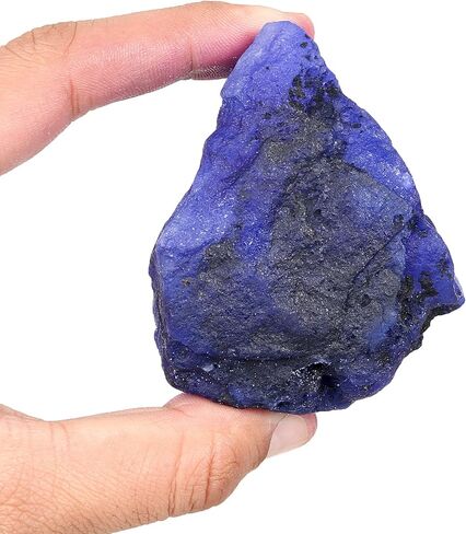 REAL-GEMS 1404 Ct Natural Raw Rough Blue Sapphire Loose Gemstone for Jewelry Making Crystal Decor Energy Stone and Handmade Craft Projects in Saudi Arabia