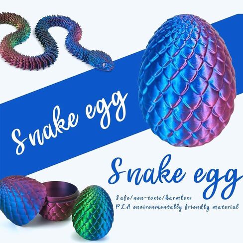 3D Printed Luminous Purple Dragon in Egg Full Articulated Crystal Dragon with Egg Home Office Decor Executive Desk in Saudi Arabia