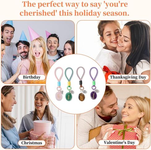 حجر عين النمر للشجاعة وتخفيف القلق - كريستال شفاء طبيعي محمول - أداة تأمل للطاقة الإيجابية والحظ السعيد والاسترخاء الواعي - هدايا فريدة للنساء والرجال in Kuwait