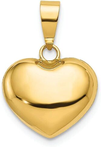 FJC Finejewelers 14k Yellow Gold Puffed Heart Charm in Saudi Arabia
