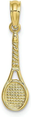 FJC Finejewelers سحر مضرب التنس من الذهب الأصفر عيار 10 قيراط in Saudi Arabia