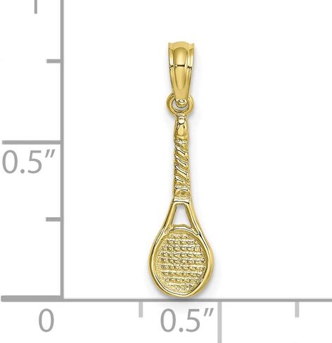 FJC Finejewelers سحر مضرب التنس من الذهب الأصفر عيار 10 قيراط in Saudi Arabia