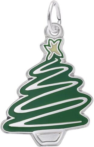 Rembrandt Green Enamel Christmas Tree Charm in Saudi Arabia