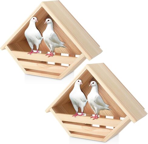 Cedar Dove Nesting Box Dove House Nest for Bird Pigeon Outside Doves Nesting and Roosting Platform Garden Decoration in Kuwait