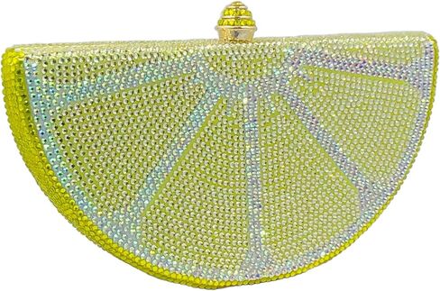 Boutique De FGG Mini Fruits Rhinestone Clutch Purses for Women Dressy,Sparkly Crystal Clutch Evening Bags,Wedding Handbags in Saudi Arabia