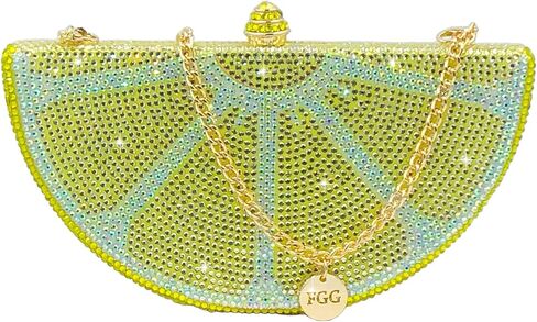 Boutique De FGG Mini Fruits Rhinestone Clutch Purses for Women Dressy,Sparkly Crystal Clutch Evening Bags,Wedding Handbags in Saudi Arabia