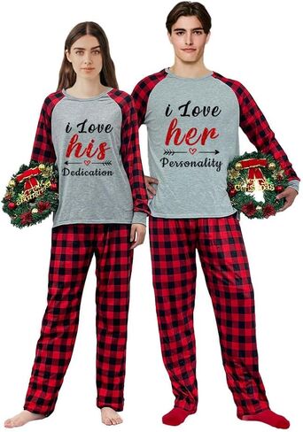 Plus Size Merry Christmas Matching Christmas Pajamas Set For Adults in Saudi Arabia