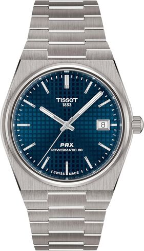 Tissot PRX 38mm, Swiss Automatic Watch for Men, Titanium Case, Blue Dial, T1378074404100 in Saudi Arabia