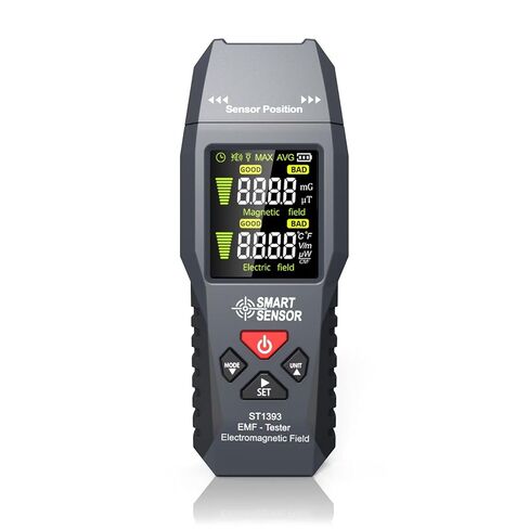 جهاز قياس EMF وRF 3 في 1، كاشف إشعاع المجال الكهرومغناطيسي الرقمي وتردد الراديو، جهاز اختبار EMF LCD محمول لـ EF وMF وRF، مثالي للمنزل والمكتب والسيارة وحماية الحمل in Kuwait