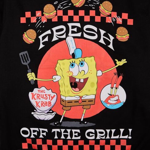 بلوفر Bioworld Spongebob Squarepants Fresh Off The Grill للرجال ذو رقبة دائرية وأكمام طويلة in Saudi Arabia