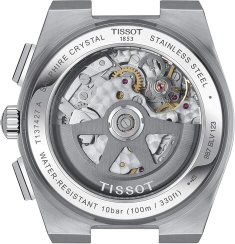 Tissot PRX Automatic Chronograph, Swiss Automatic Watch for Men, Stainless Steel Case and Bracelet, 42 mm, Green Dial, T1374271109100 in Saudi Arabia